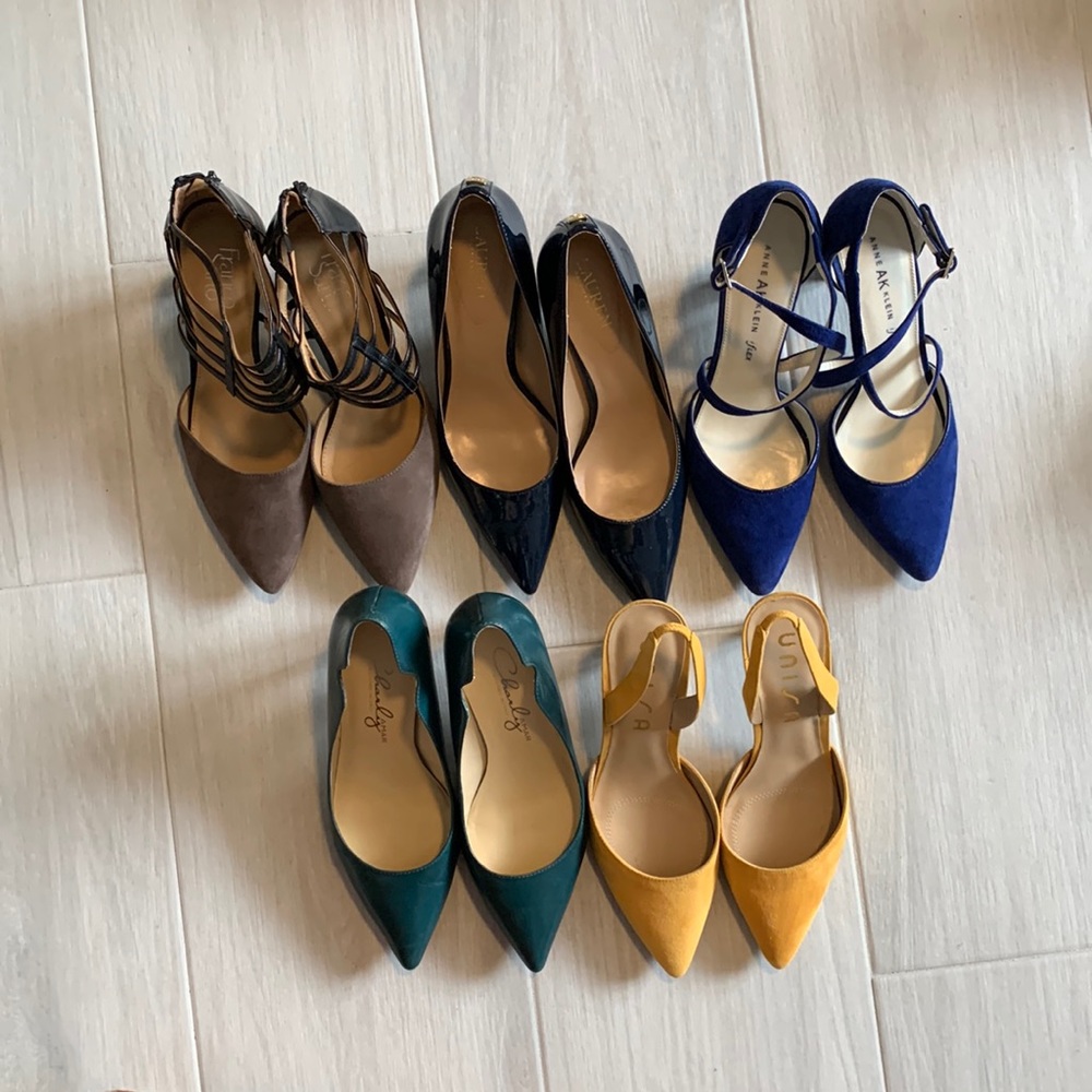 Heels size 9 - 5 pair for $100 or $25 each